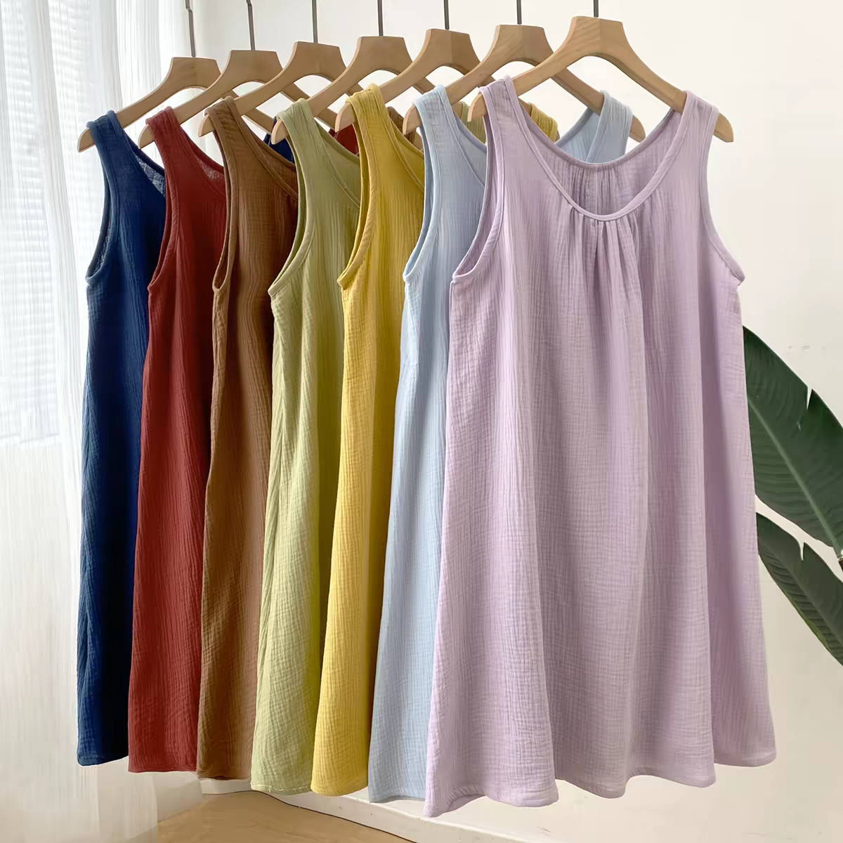 Midi Dress - Summer Casual Women's Sleeveless Tank Dress