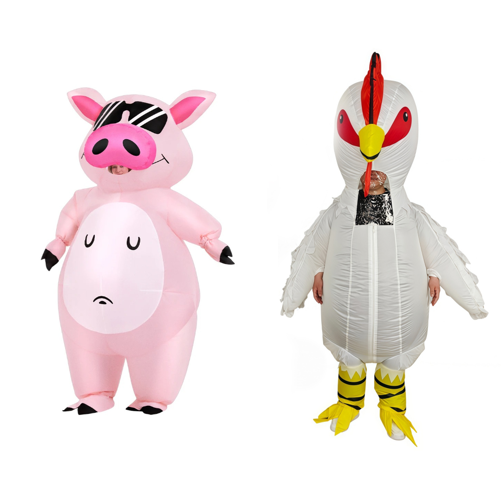 Womens Suit - Cartoon Animal Piglet Inflatable Costume Anime