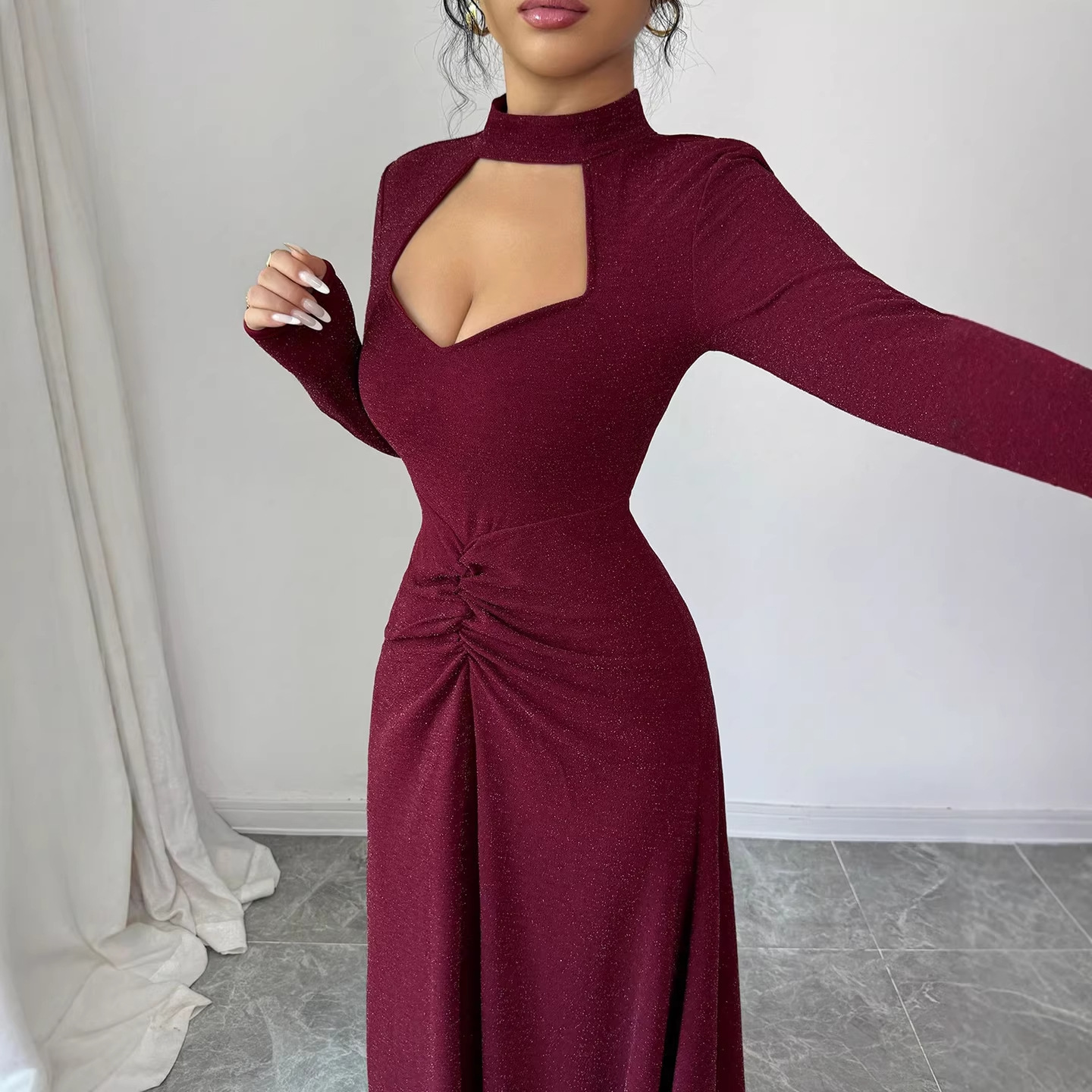 Midi Dress - 20256 Spring Sexy Fitted Midi Dress