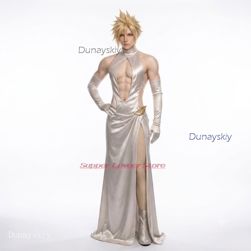 Evening Gown - Anime cosplay Halloween costumes Game FF7