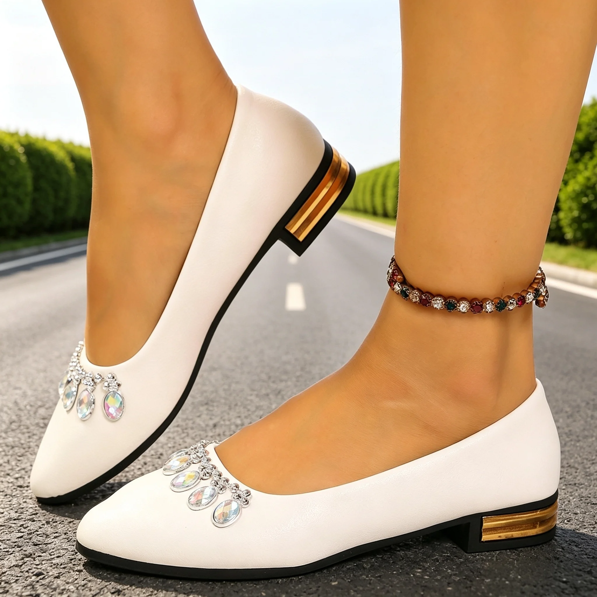 Womens Heels - Women Flats Pointed Toe Ballet Shoes