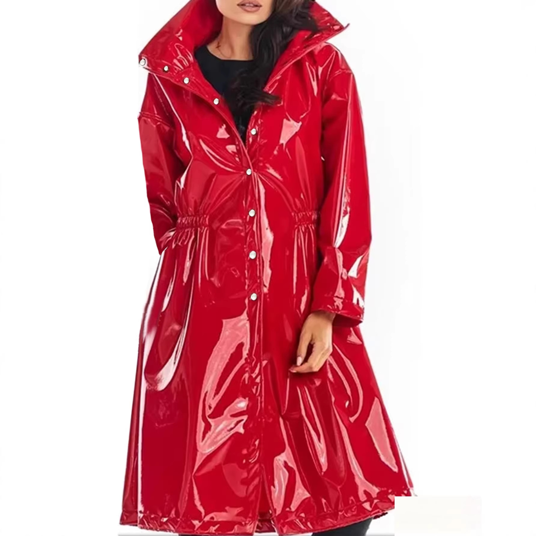 Womens Blazer - Adults Womens Long Trench Coat Blazer
