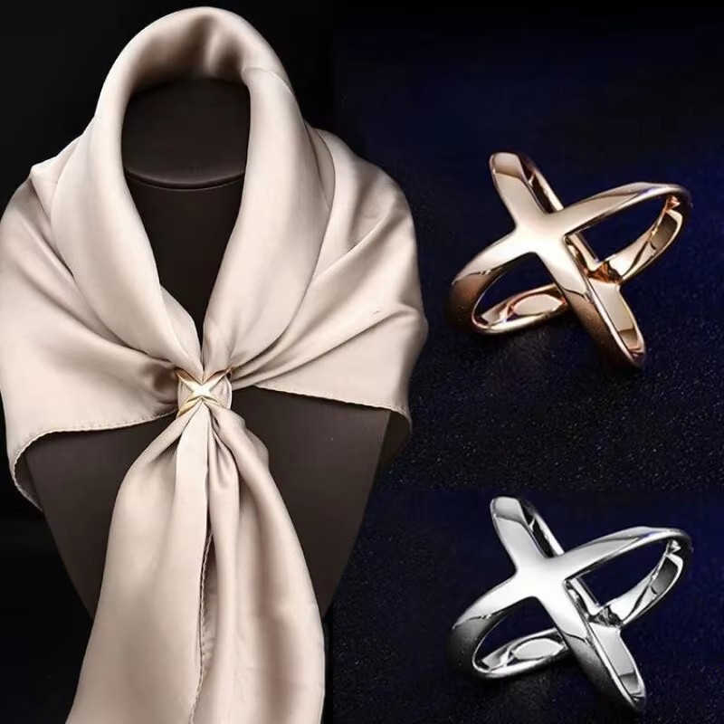 Silk Blouse - Multifunctional Silk Buckle Scarf Clothes Corner