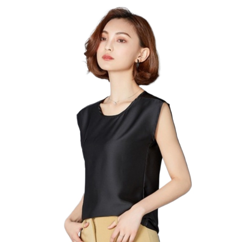 Silk Blouse - Sexy Silk vest women sleeveless top