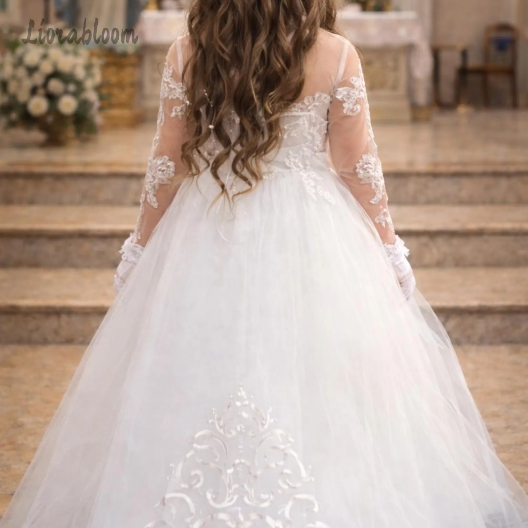Girls' Lace Wedding Dress Cust - Formal Skirt ulasan dan harga