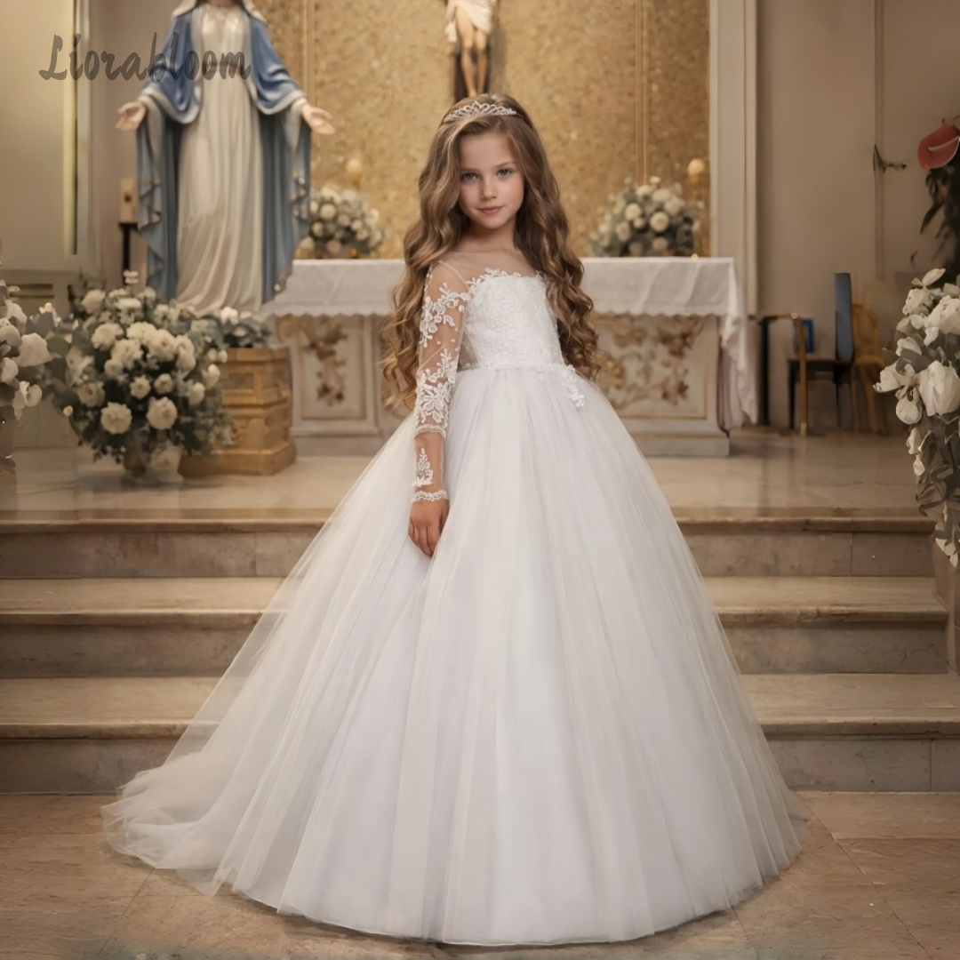 Girls' Lace Wedding Dress Cust - Formal Skirt ulasan dan harga
