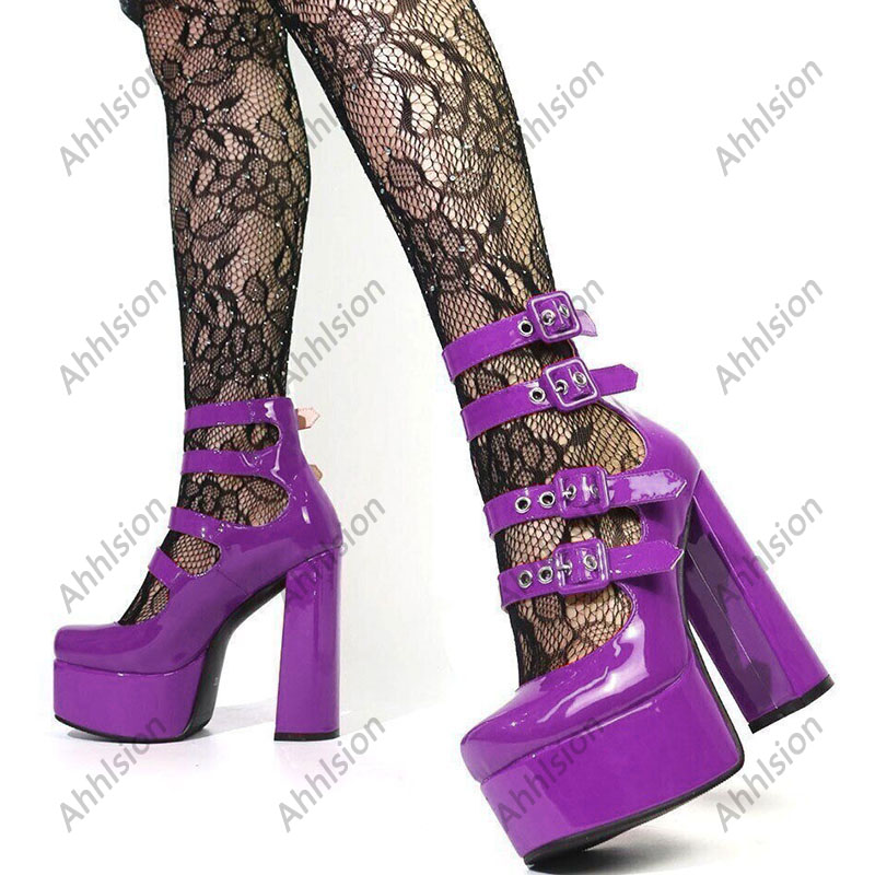 Ahhlsion Women Spring Pump Pat - Pump Heel Block ulasan dan harga