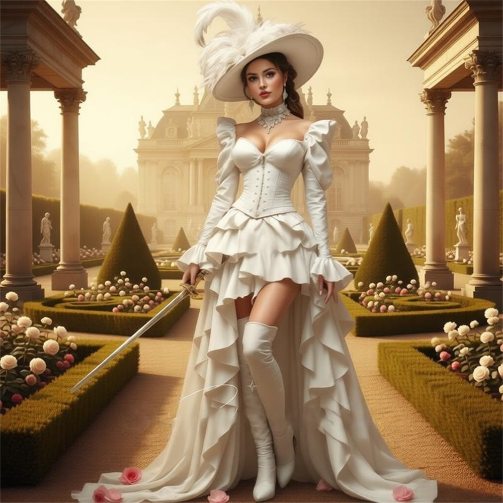 Elegant Medieval Vintage Steam - Evening Gown ulasan dan harga