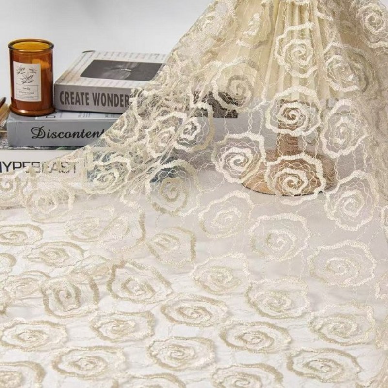 Embroidered Tulle Lace Trim Fa - Lace Dress ulasan dan harga