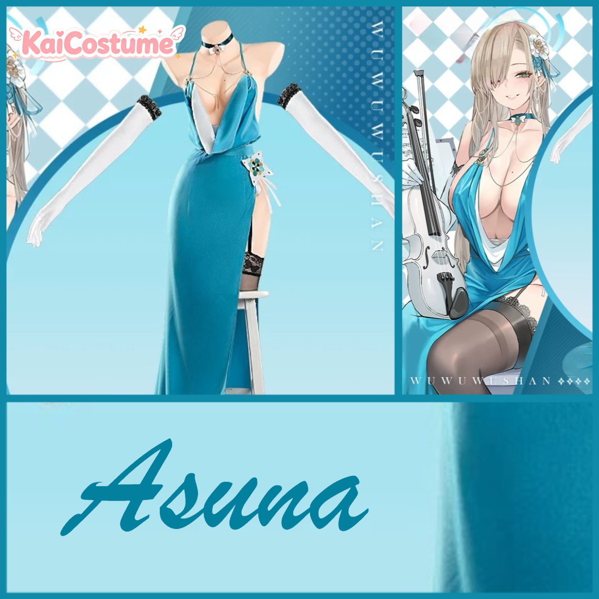 Blue Archive Asuna Evening Gow - Evening Gown ulasan dan harga