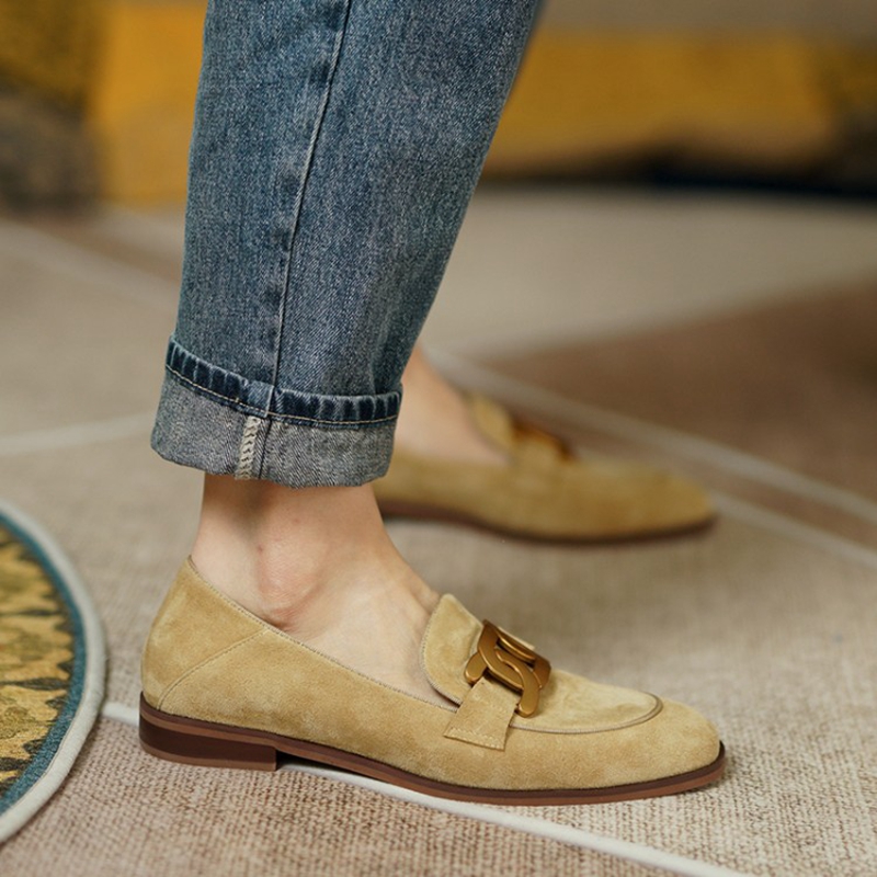 Suede Leather Women Loafers Sp - Womens Heels ulasan dan harga