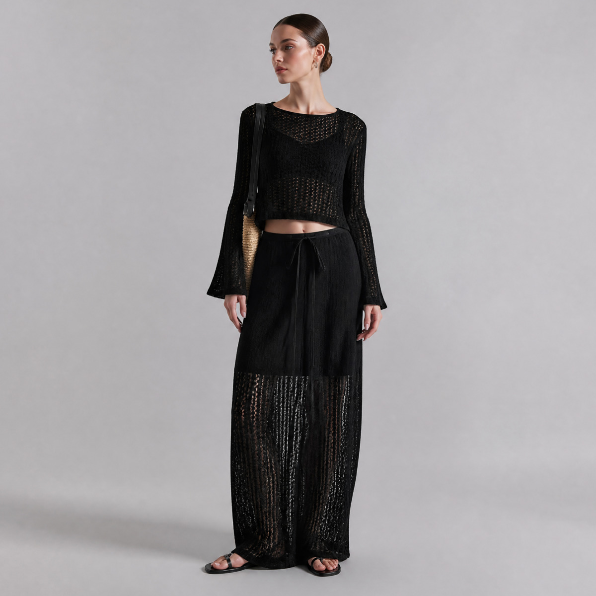 IG 2026 Women's Hollow Out Kni - Formal Skirt ulasan dan harga