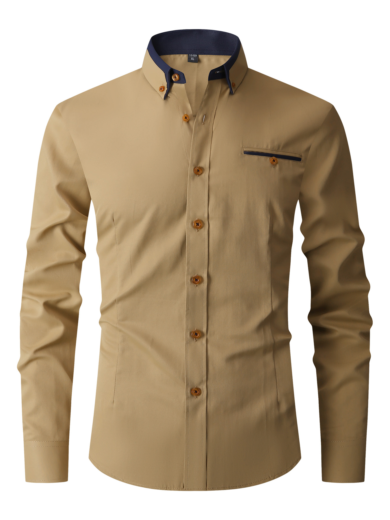 Men Formal Shirt Long Sleeve O - Formal Dress ulasan dan harga