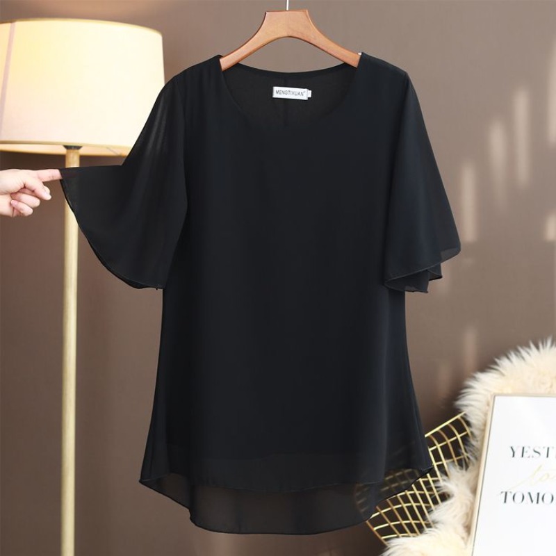 Elegant Plus Size Silk Blouse  - Silk Blouse ulasan dan harga