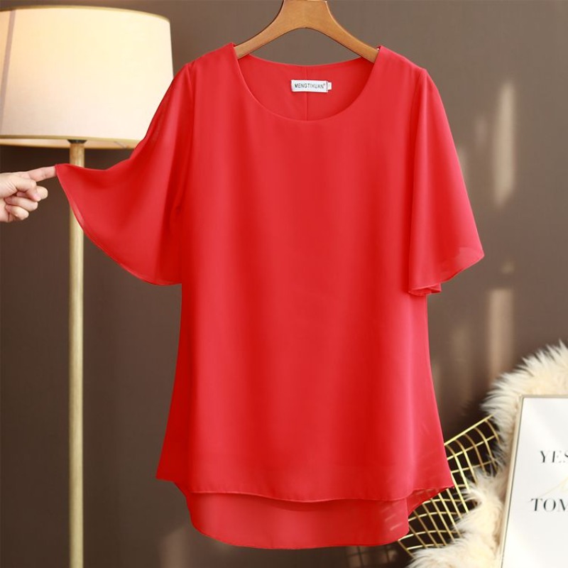 Elegant Plus Size Silk Blouse  - Silk Blouse ulasan dan harga