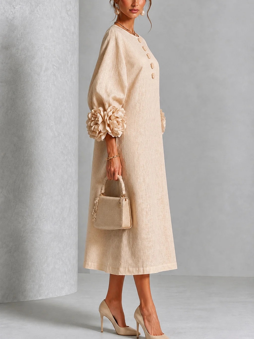 Customization Elegant Women Li - Midi Dress ulasan dan harga