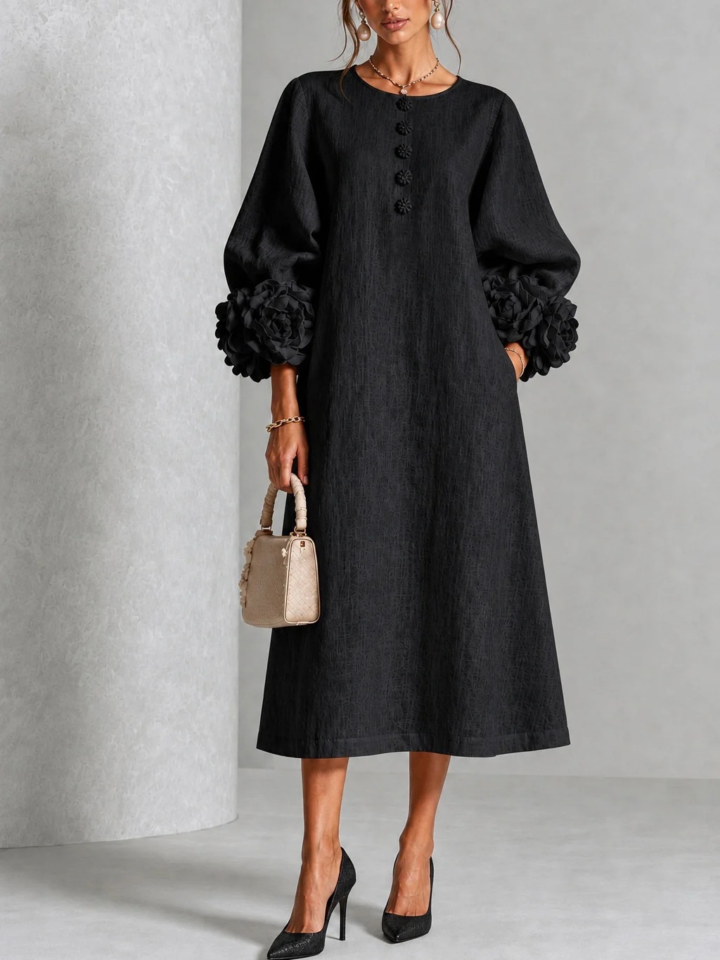 Customization Elegant Women Li - Midi Dress ulasan dan harga