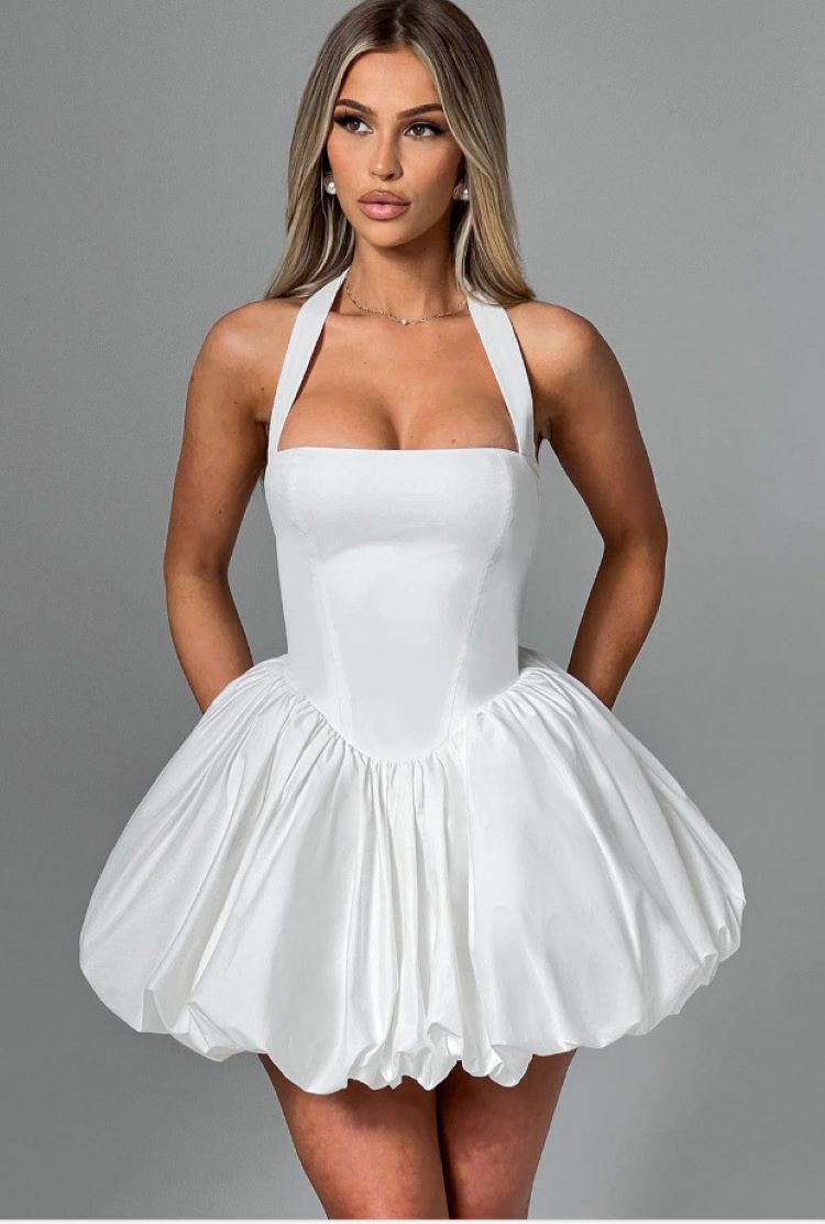 Elegant Halter Corset Short Dr - Women'S Red Formal Wear ulasan dan harga