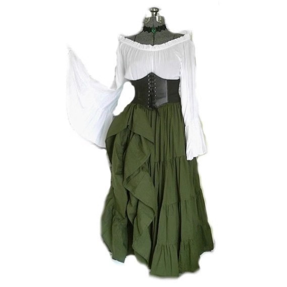 High Waist Long Sleeve Dress C - Midi Dress ulasan dan harga