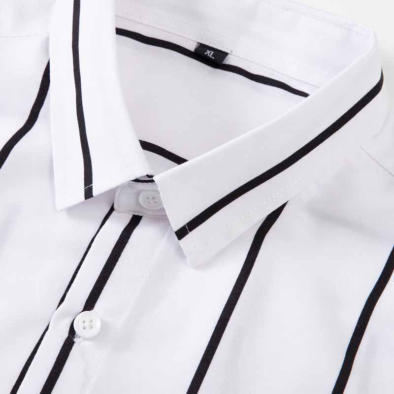 Men's Striped Dress Shirt Long - Formal Dress ulasan dan harga