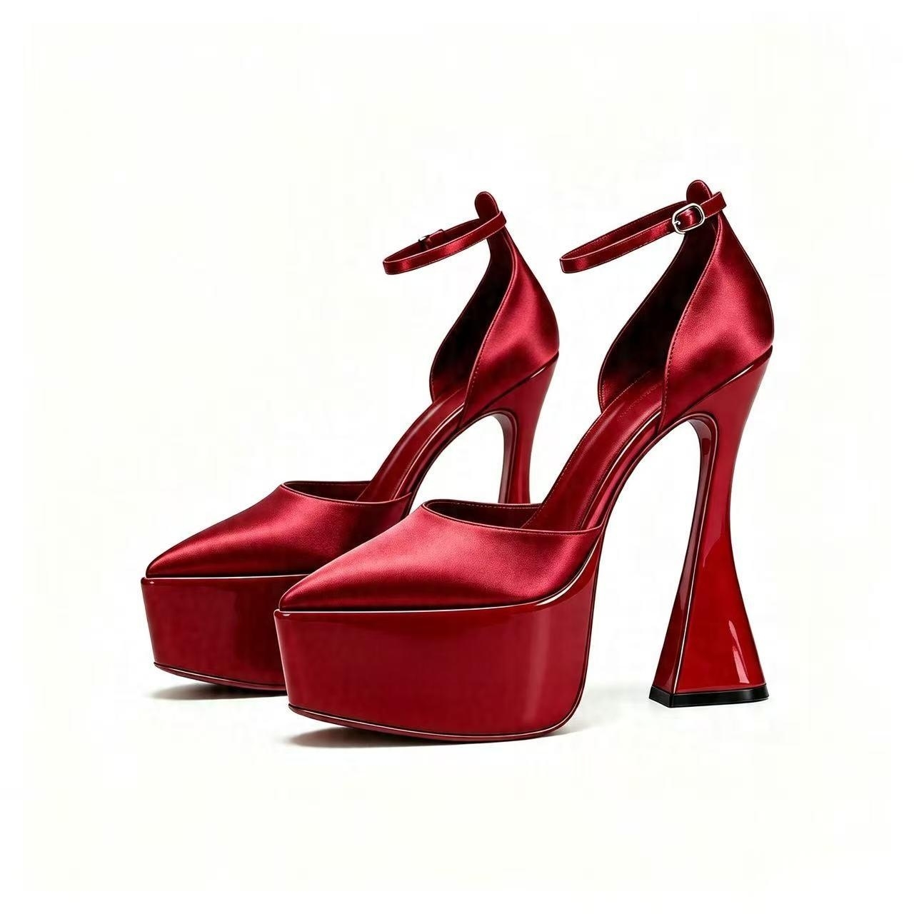 Women Satin Pointed Toe Platfo - Formal Dress ulasan dan harga