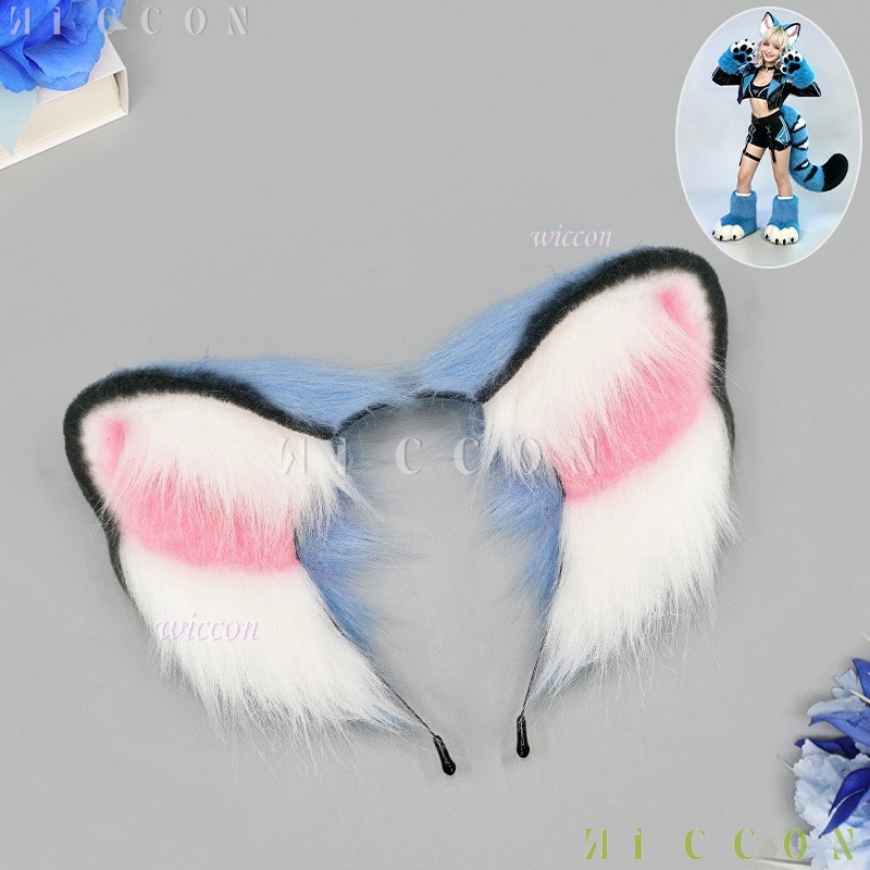 Derpyy Blue Tiger Fursuit Ears - Formal Dress ulasan dan harga