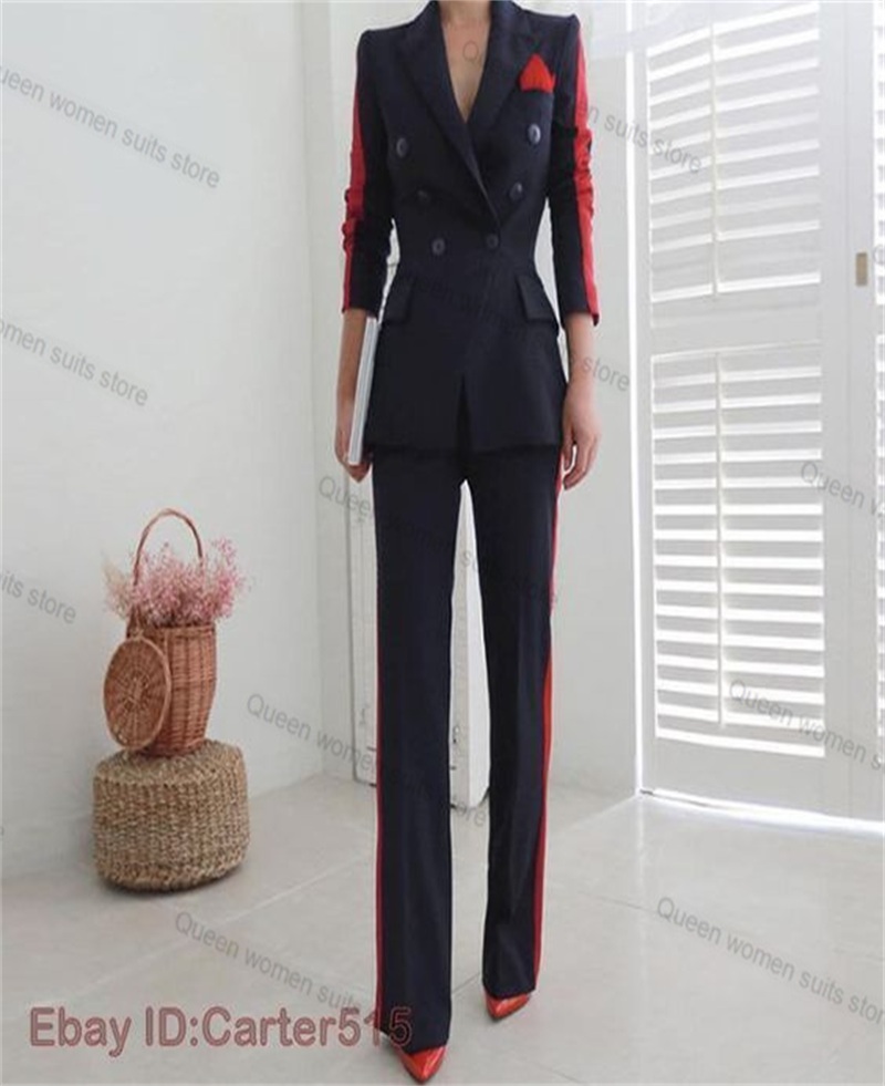 Red Black Autumn Women Suit Se - Women'S Red Formal Wear ulasan dan harga