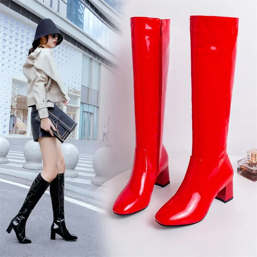Red White Patent Leather Women - Women'S Red Formal Wear ulasan dan harga