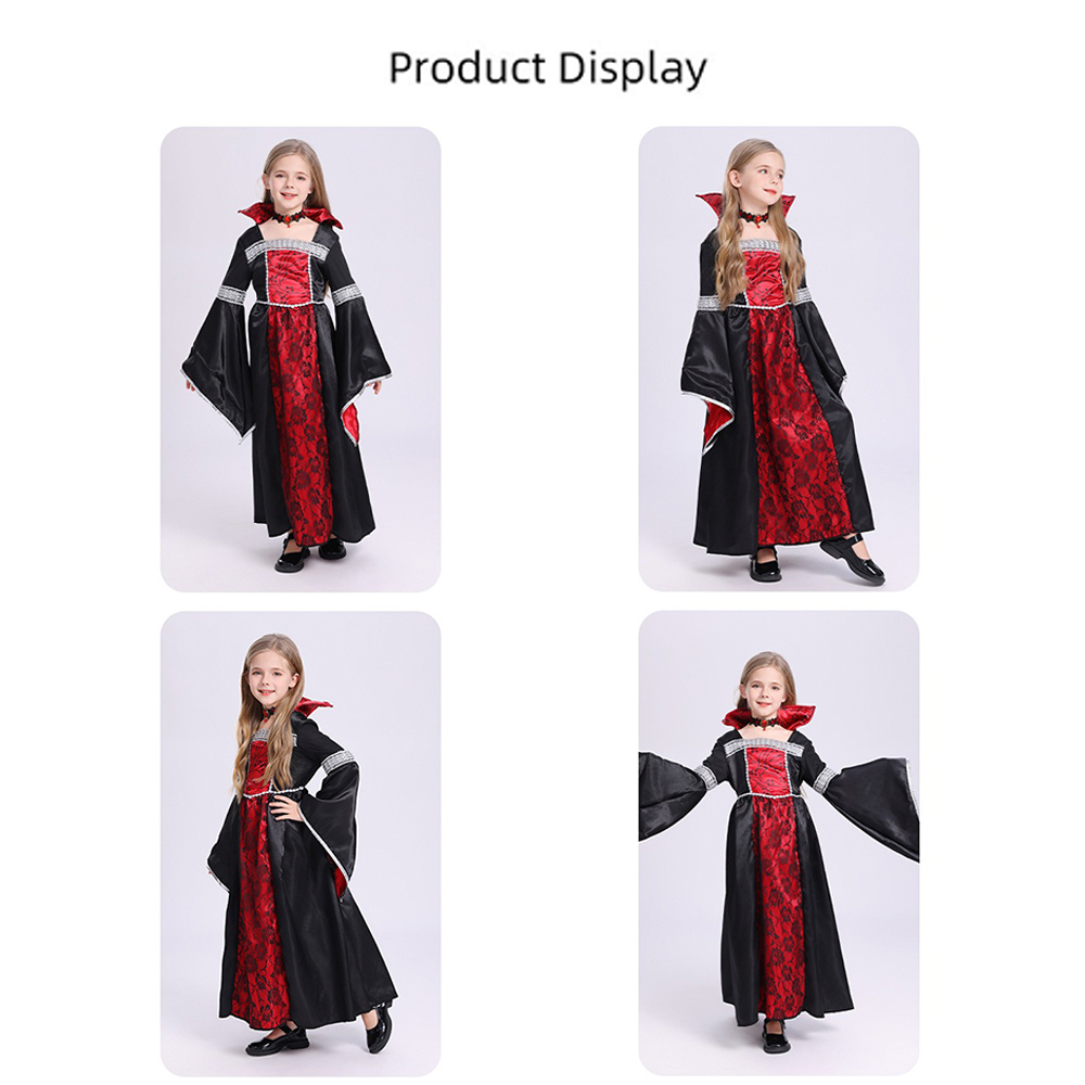 Red Black Witch Costume Hooded - Women'S Red Formal Wear ulasan dan harga