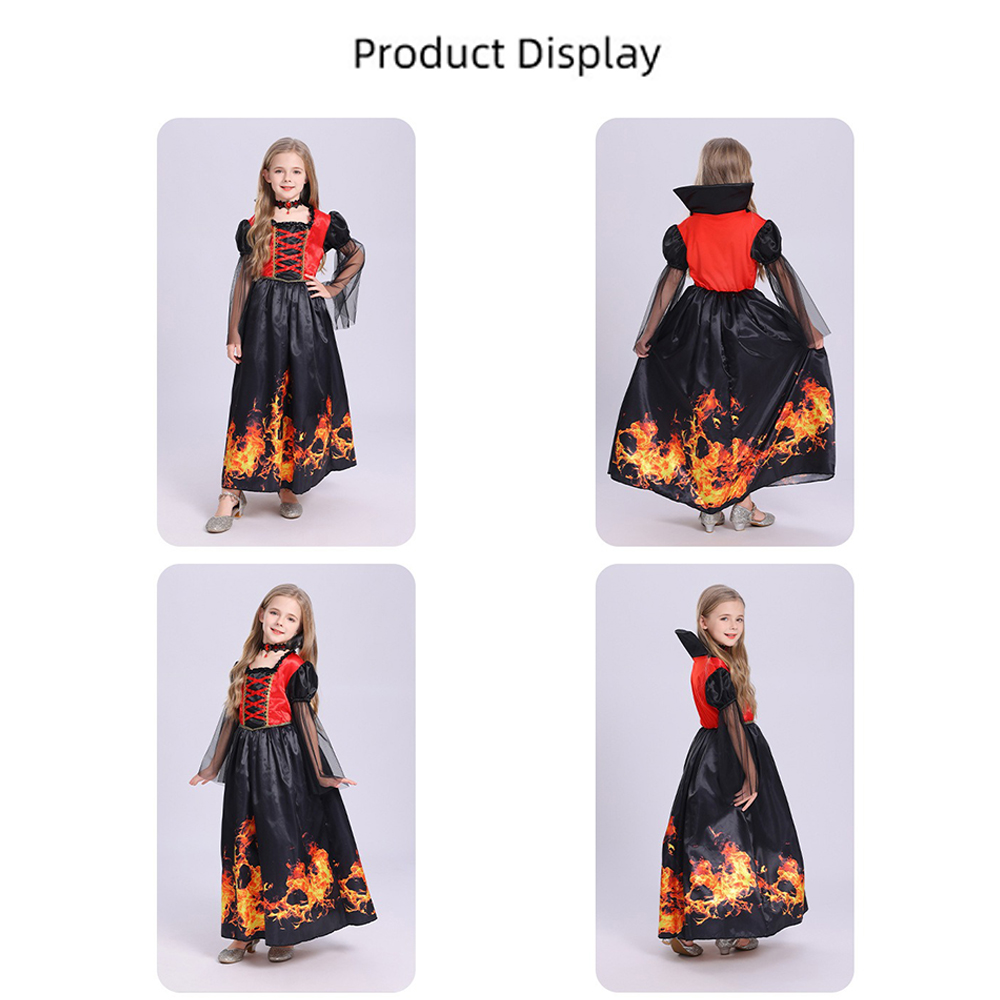 Red Black Witch Costume Hooded - Women'S Red Formal Wear ulasan dan harga