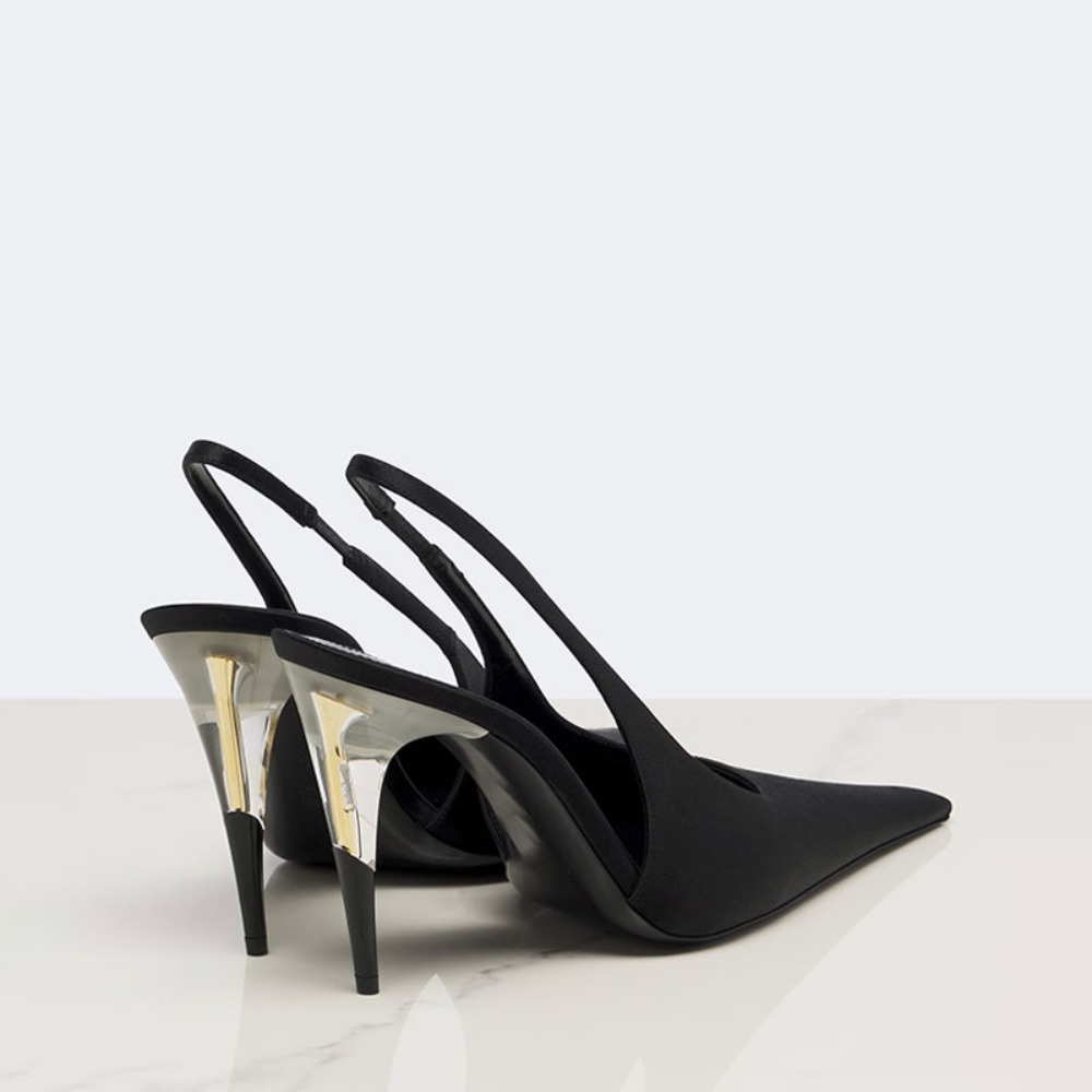 Women Satin Pointed‑Toe Stilet - Formal Dress ulasan dan harga