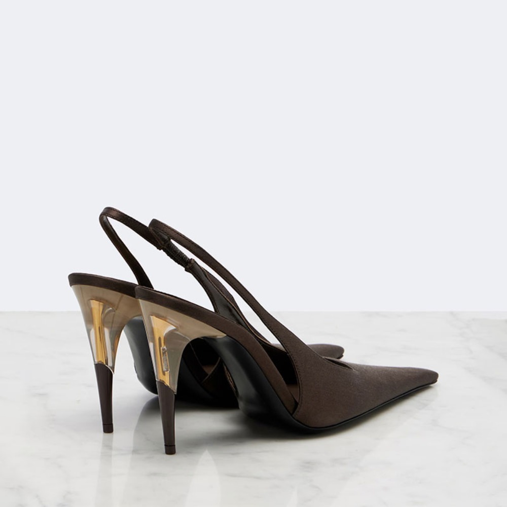 Women Satin Pointed‑Toe Stilet - Formal Dress ulasan dan harga