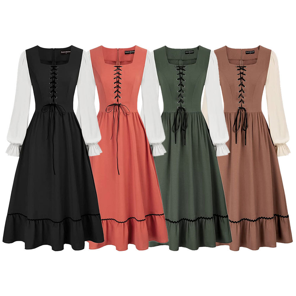 Women'S Vintage Court Medieval - Midi Dress ulasan dan harga