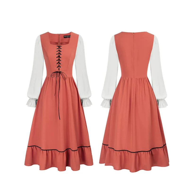 Women'S Vintage Court Medieval - Midi Dress ulasan dan harga