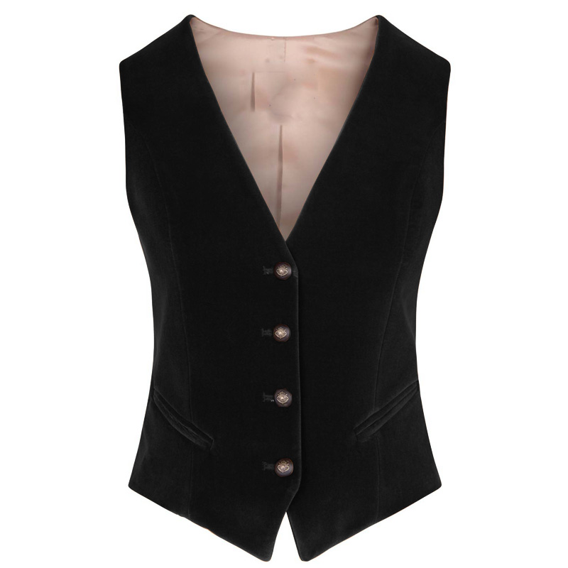 Women's Velvet Vest V-neck 4 B - Womens Blazer ulasan dan harga