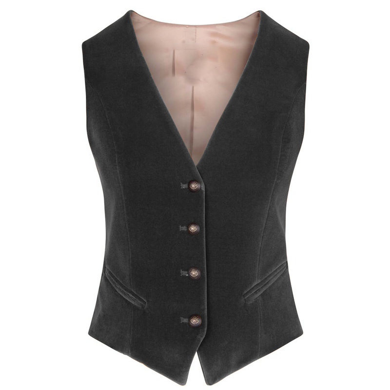 Women's Velvet Vest V-neck 4 B - Womens Blazer ulasan dan harga