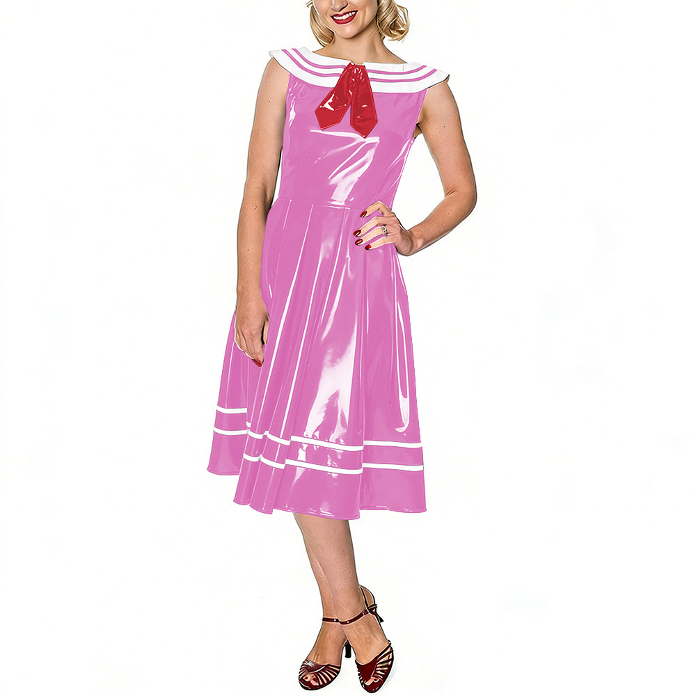 Vintage Sailor Dress for Women - Midi Dress ulasan dan harga