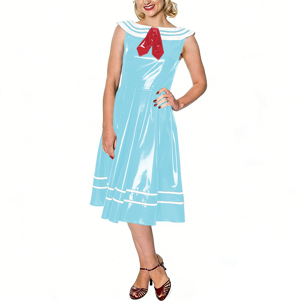 Vintage Sailor Dress for Women - Midi Dress ulasan dan harga