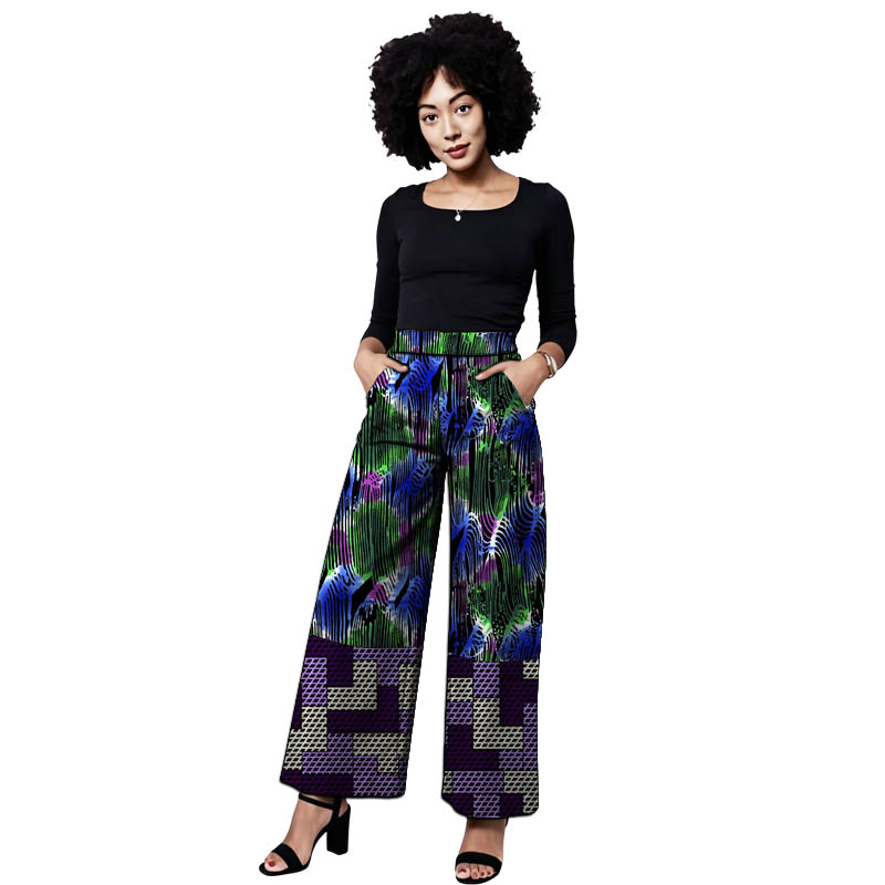 Ankara Outfit Women's Patchwor - Tailored Trouser Wide ulasan dan harga