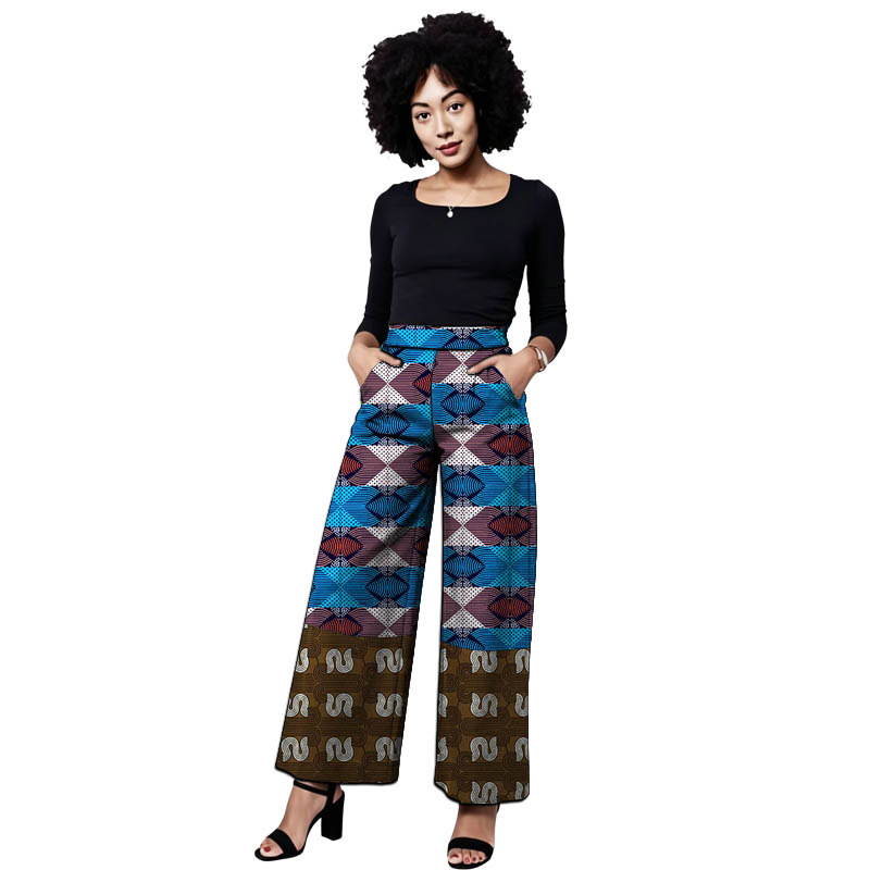 Ankara Outfit Women's Patchwor - Tailored Trouser Wide ulasan dan harga