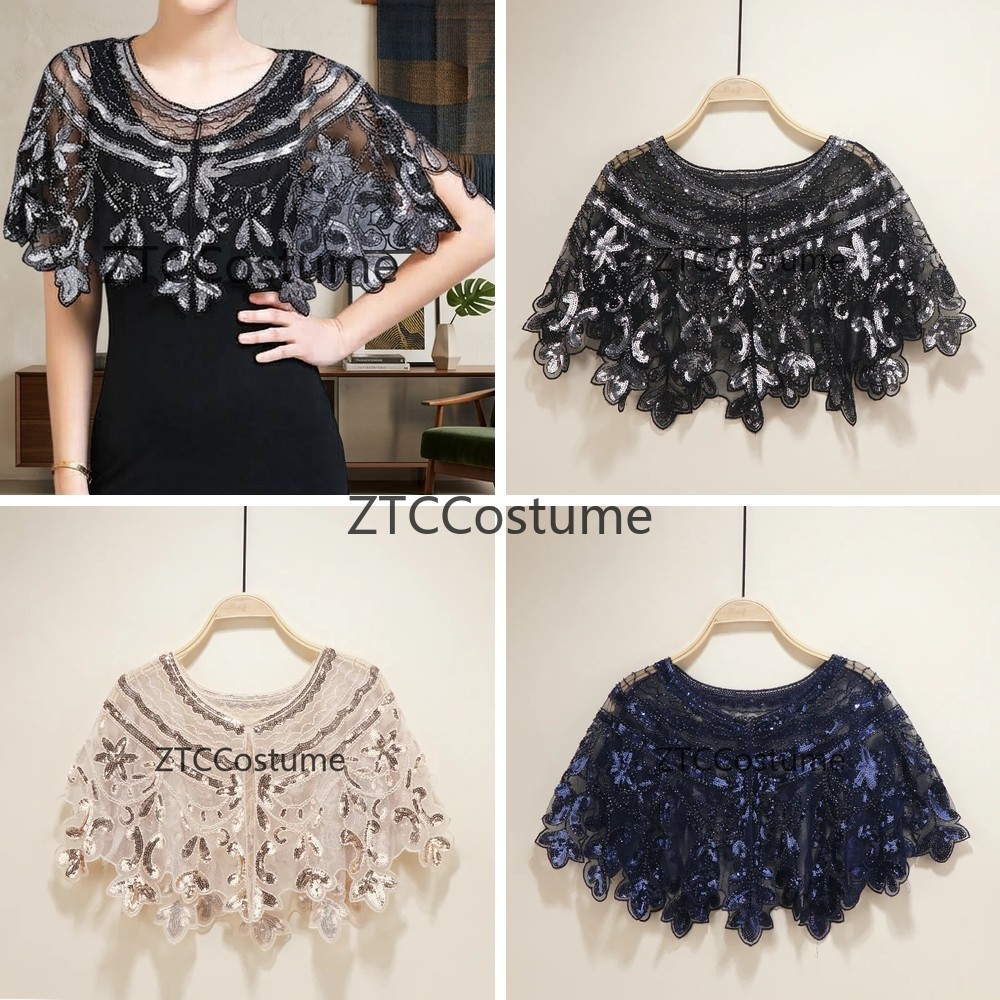 Vintage 1920s Flapper Dress wi - Evening Gown ulasan dan harga