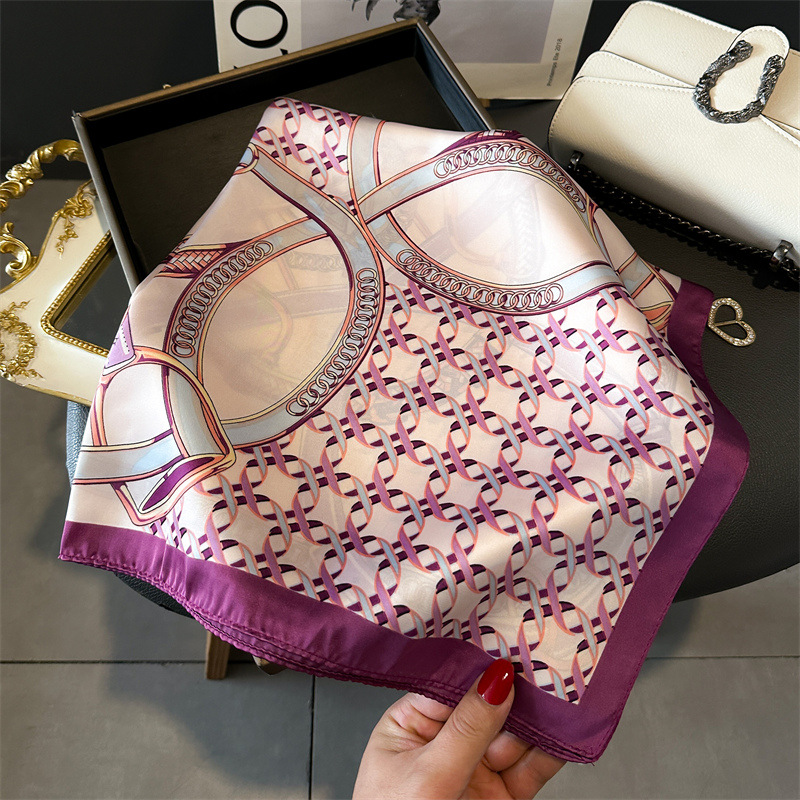 Luxury Female Square Scarf Cha - Silk Blouse ulasan dan harga