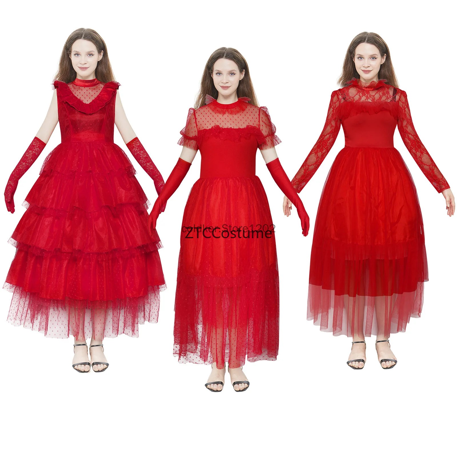 Lydia Deetz Cosplay Costume Go - Evening Gown ulasan dan harga